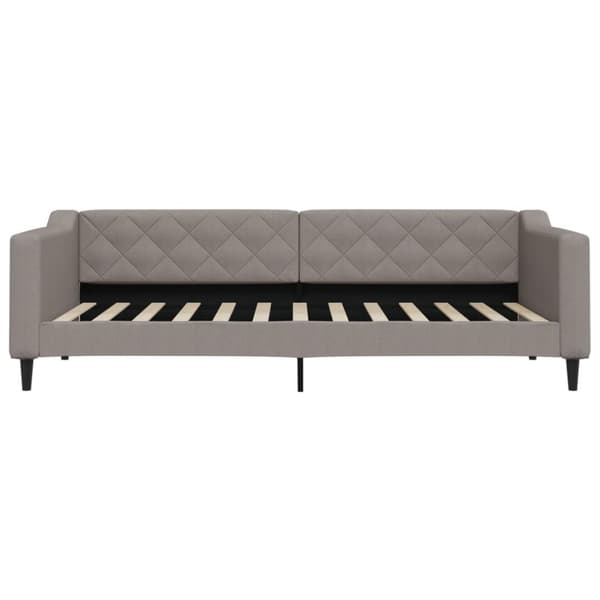 vidaXL Dagbädd utdragbar med lådor taupe 90x200 cm tyg