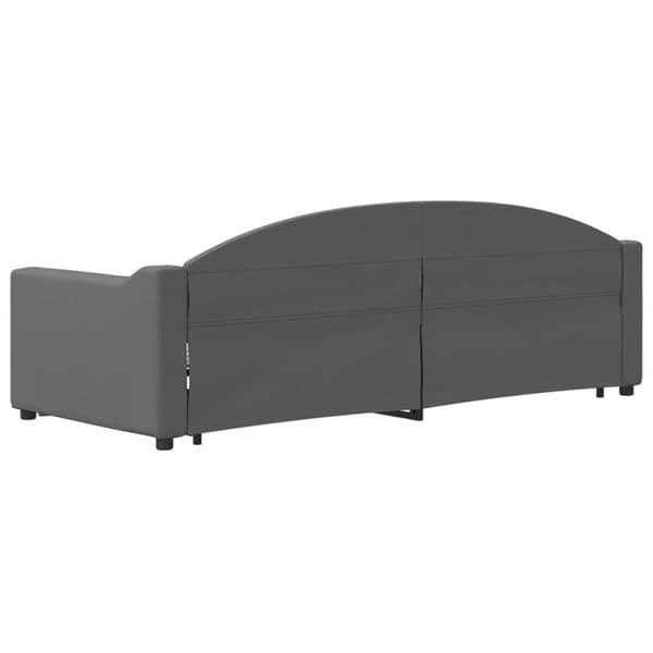 vidaXL Dagbädd utdragbar med lådor mörkgrå 80x200 cm tyg