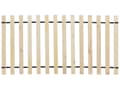 Pikkukuva 7 / 11: Sänky beige 90 x 200 cm samettiverhoilu puujalat puolipyöreä pääty minimalistinen retro