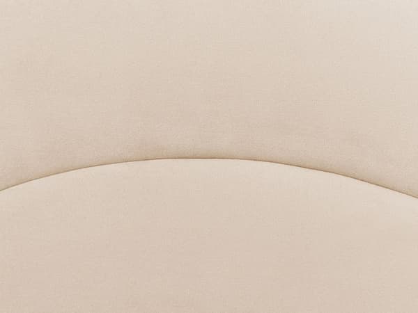 Sänky beige 90 x 200 cm samettiverhoilu puujalat puolipyöreä pääty minimalistinen retro