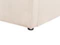 Miniatyrbillede 8 af 11: Seng med opbevaringsboks beige velour 90 x 200 cm med ramme minimalistisk design opbevaringsplads