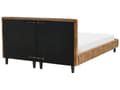 Miniatyrbillede 6 af 11: Seng Brun Kunstlæder 140 x 200 cm Moderne Trekvart Seng Halvandenmands 3 kvart Seng Design