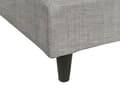 Miniatyrbillede 9 af 10: Seng Lysegrå Mørkt Træ Polyester Fyrretræ 160x200 cm Moderne Skandinavisk Design Senge Grå Dobbeltseng Stofbetræk Nyt Soveværelse Gæsteværelse