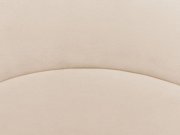 Polstret seng beige velour 90 x 200 cm med ramme minimalistisk design soveværelse børneværelse