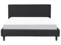 Miniatyrbillede 4 af 11: Seng Sort Stof Polstret 140 x 200 cm Moderne Trekvart Seng Halvandenmands 3 kvart Seng Design