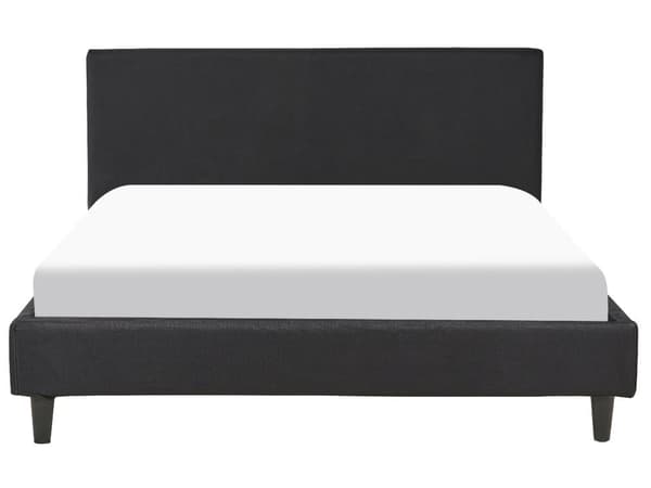 Seng Sort Stof Polstret 140 x 200 cm Moderne Trekvart Seng Halvandenmands 3 kvart Seng Design