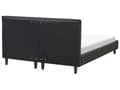 Miniatyrbillede 6 af 11: Seng Sort Stof Polstret 140 x 200 cm Moderne Trekvart Seng Halvandenmands 3 kvart Seng Design