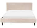 Miniatyrbillede 4 af 11: Seng Beige Stof 140 x 200 cm Moderne Trekvart Seng Halvandenmands 3 kvart Seng Design