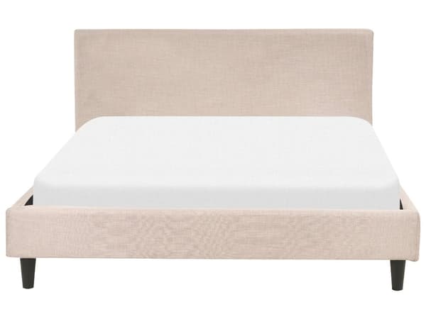 Seng Beige Stof 140 x 200 cm Moderne Trekvart Seng Halvandenmands 3 kvart Seng Design