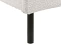 Miniatyrbillede 11 af 11: Hvid boucle polyester seng 160 x 200 cm med ramme polstret halvrund hovedgærde minimalistisk design soveværelse