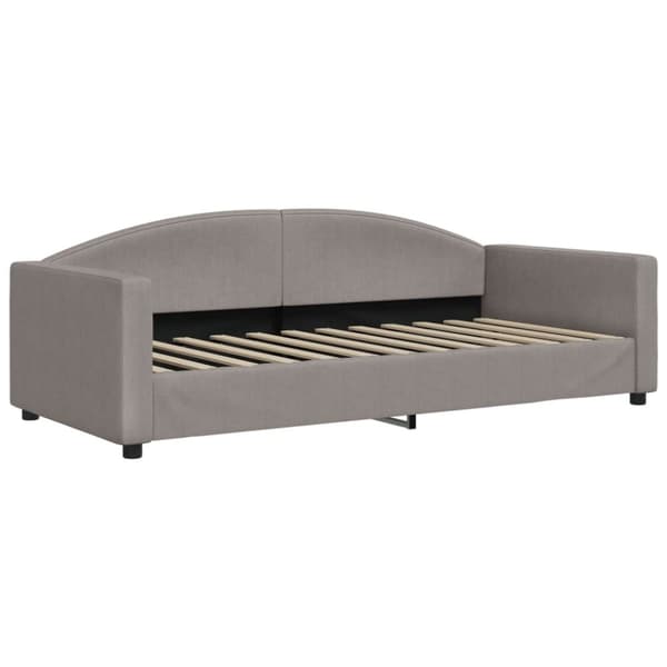 vidaXL Dagbädd utdragbar taupe 90x200 cm tyg