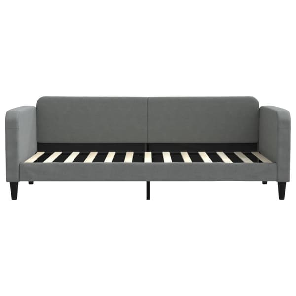 vidaXL Dagbädd utdragbar mörkgrå 80x200 cm tyg