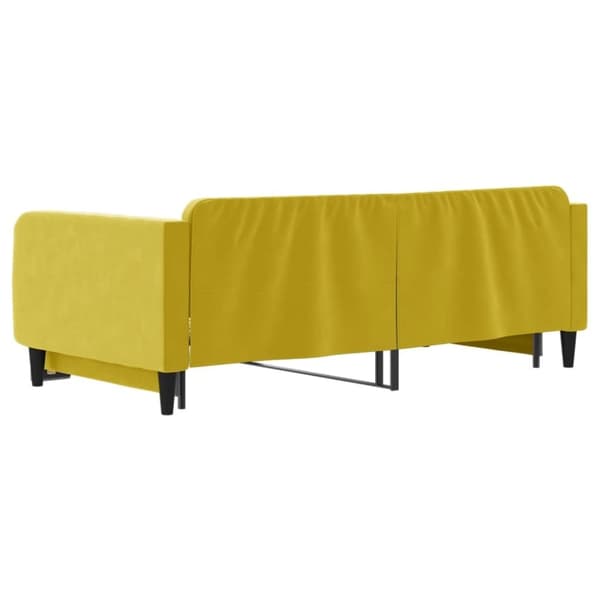 vidaXL Dagbädd utdragbar gul 100x200 cm sammet