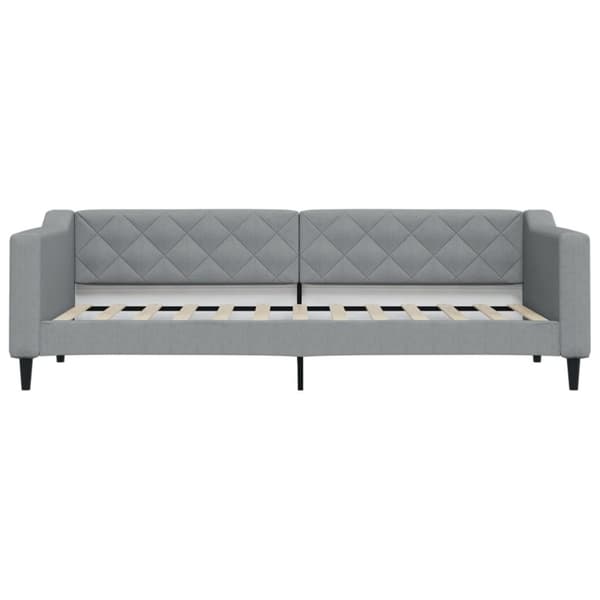 vidaXL Dagbädd utdragbar ljusgrå 80x200 cm tyg