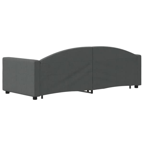 vidaXL Dagbädd utdragbar med lådor mörkgrå 80x200 cm tyg