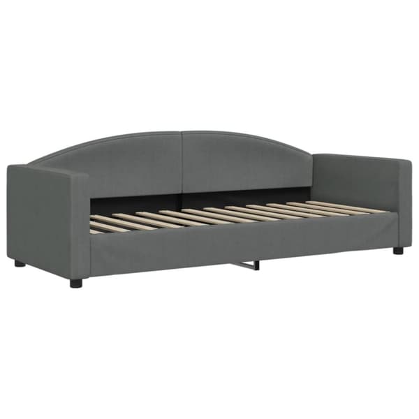 vidaXL Dagbädd utdragbar med lådor mörkgrå 80x200 cm tyg