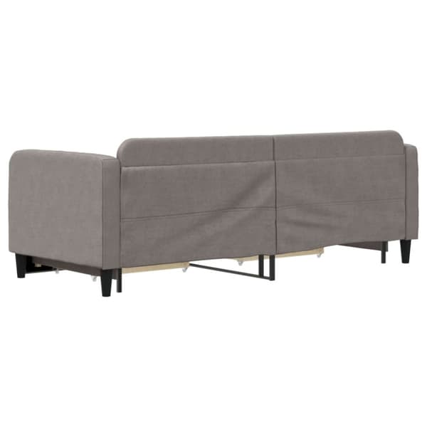 vidaXL Dagbädd utdragbar med lådor taupe 80x200 cm tyg