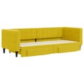 Miniatyrbillede 3 af 11: vidaXL daybed med udtræk og skuffer 80x200 cm velour gul