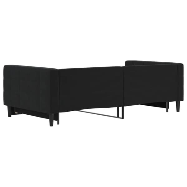 vidaXL Dagbädd utdragbar svart 100x200 cm sammet