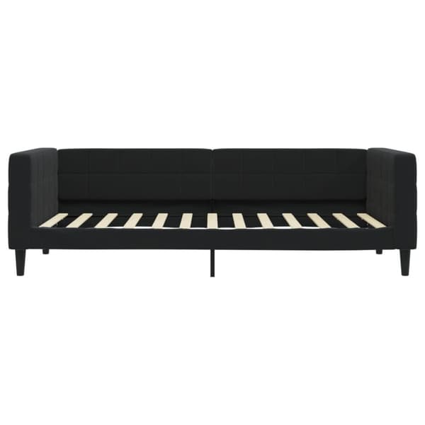vidaXL Dagbädd utdragbar svart 100x200 cm sammet
