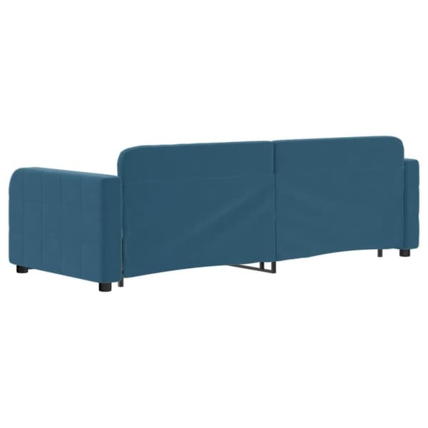 vidaXL Dagbädd utdragbar med lådor blå 80x200 cm sammet