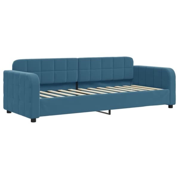 vidaXL Dagbädd utdragbar med lådor blå 80x200 cm sammet