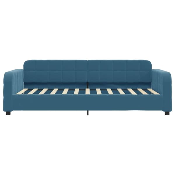 vidaXL Dagbädd utdragbar med lådor blå 80x200 cm sammet