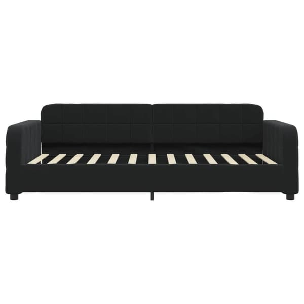 vidaXL Dagbädd utdragbar med lådor svart 90x200 cm sammet