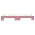 Miniatyrbild 9 av 11: vidaXL Dagbädd utdragbar rosa 80x200 cm sammet
