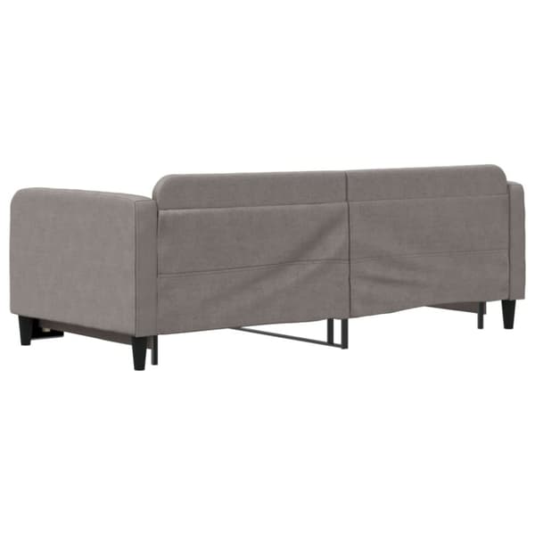 vidaXL Dagbädd utdragbar taupe 90x200 cm tyg