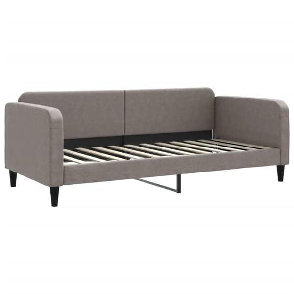 vidaXL Dagbädd utdragbar taupe 90x200 cm tyg
