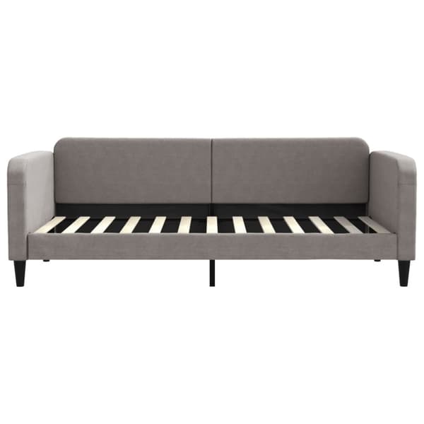 vidaXL Dagbädd utdragbar taupe 90x200 cm tyg
