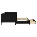 Miniatyrbillede 4 af 11: vidaXL daybed med udtræk og skuffer 90x190 cm velour sort