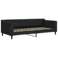 Miniatyrbillede 3 af 11: vidaXL daybed med udtræk og skuffer 80x200 cm stof sort