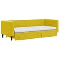 Miniatyrbillede 4 af 11: vidaXL daybed med udtræk og skuffer 80x200 cm velour gul