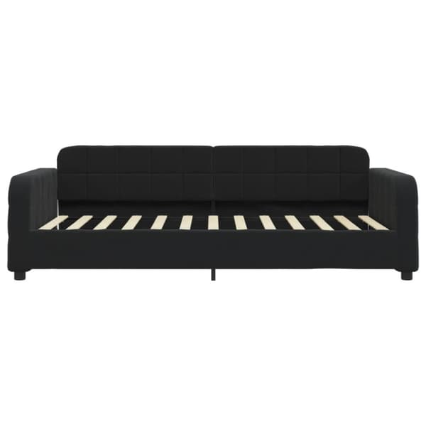 vidaXL Dagbädd utdragbar med lådor svart 100x200 cm sammet