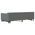 Miniatyrbillede 7 af 11: vidaXL daybed med udtræk og skuffer 100x200 cm stof mørkegrå