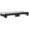 Miniatyrbillede 8 af 11: vidaXL daybed med udtræk og skuffer 80x200 cm velour sort