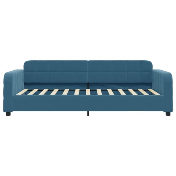 vidaXL Dagbädd med madrass blå 80x200 cm sammet