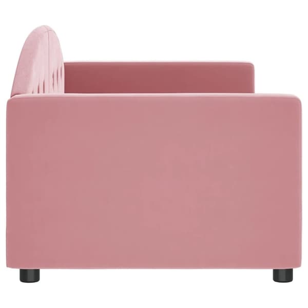 vidaXL Dagbädd rosa 80x200 cm sammet