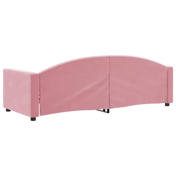 vidaXL Dagbädd rosa 80x200 cm sammet