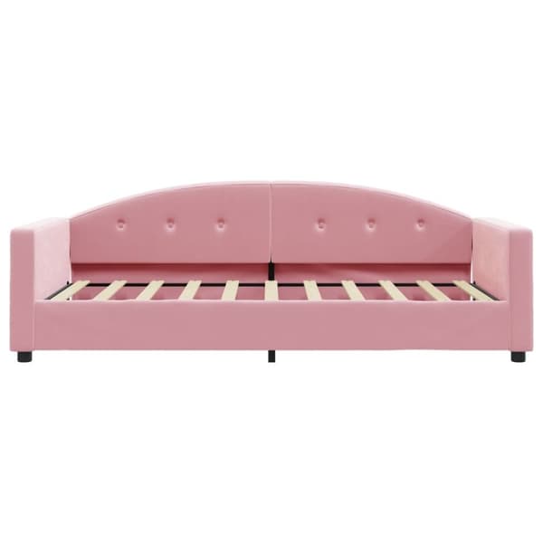 vidaXL Dagbädd rosa 80x200 cm sammet