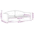 Miniatyrbillede 7 af 8: vidaXL daybed 80x200 cm velour pink