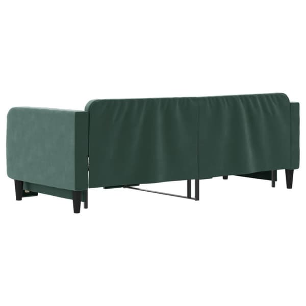 vidaXL Dagbädd utdragbar mörkgrön 80x200 cm sammet