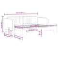 Miniatyrbild 11 av 11: vidaXL Dagbädd utdragbar mörkgrön 80x200 cm sammet