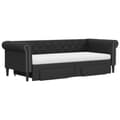 Miniatyrbillede 4 af 11: vidaXL daybed med udtræk og skuffer 90x200 cm kunstlæder sort