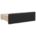 Miniatyrbillede 7 af 11: vidaXL daybed med udtræk og skuffer 90x200 cm kunstlæder sort