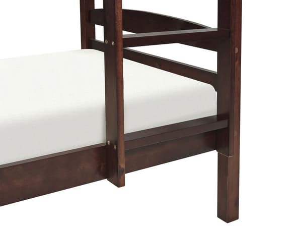 Kerrossänky tumma puu 90 x 200 cm mänty vanerisäleet säilytyslaatikot tikkaat skandinaavinen