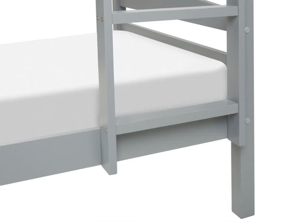 Kerrossänky harmaa 90 x 200 cm mänty vanerisäleet säilytyslaatikot tikkaat skandinaavinen