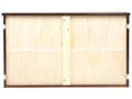 Pikkukuva 5 / 6: Sängynaluslaatikko tumma puu 97 x 58 cm mänty pyörillä 2 kpl minimalistinen skandinaavinen